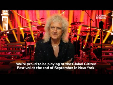 Brian May - Proud to be playing Global Citizen Festival