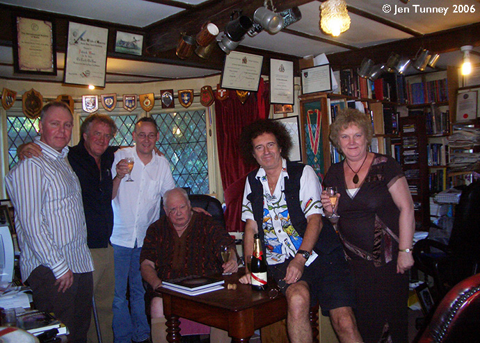 "Bang! The Complete History of the Universe" Team meet at Sir Patrick's House, Selsey, 2006