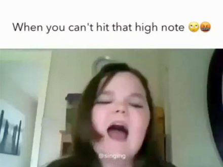 When you can't hit a high note