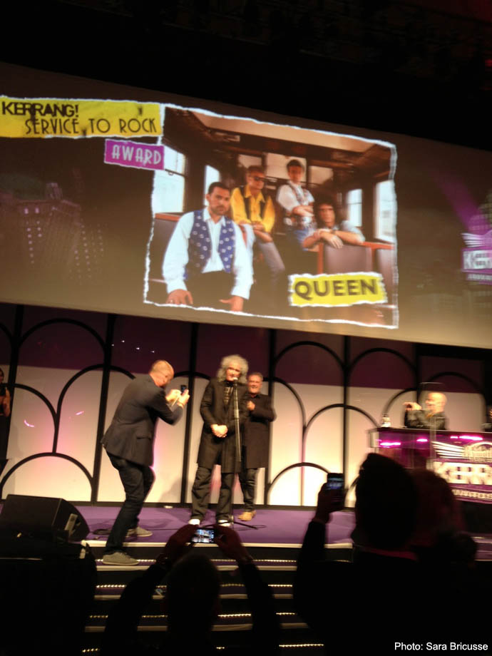 l Murray photographs Brian and Roger at Kerrang! Awards