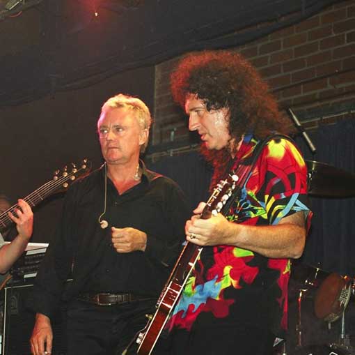 Roger Taylor and Brian May Walk of Fame Club 1650 after party