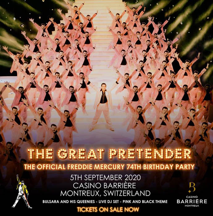 Freddie Mercury 74th birthday party on sale poster