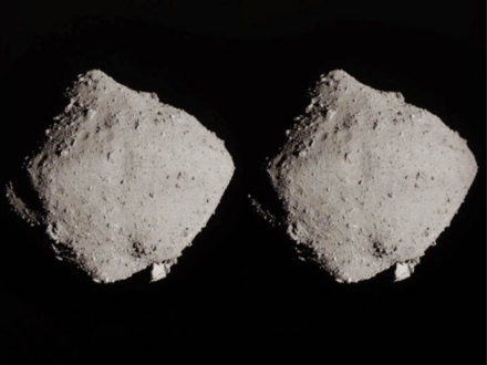 "Last look Asteroid Ruyugu collected by Hayabusa2 Mission - Credit: JAXA/Chiba Inst Tech/UTokyo/Kochi U/Rikkyo U/Nagoya U/Meiji U/U Aizu/AIST