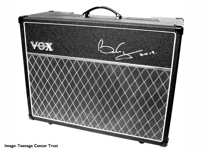 Brian May signed Vox amp for Teenage Cancer Trust