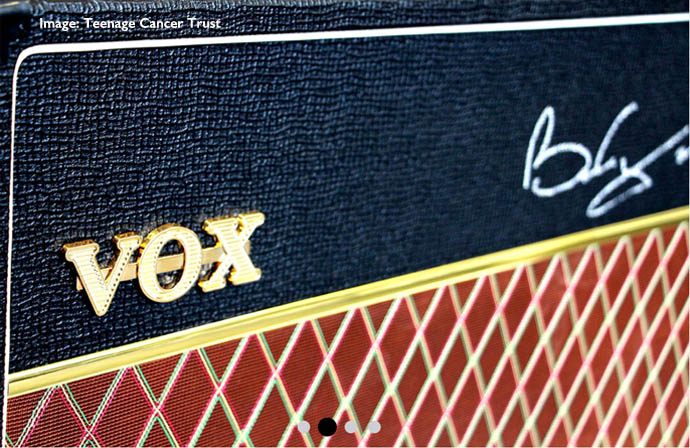 Brian May Vox Amp for Teenage Cancer Trust - close up