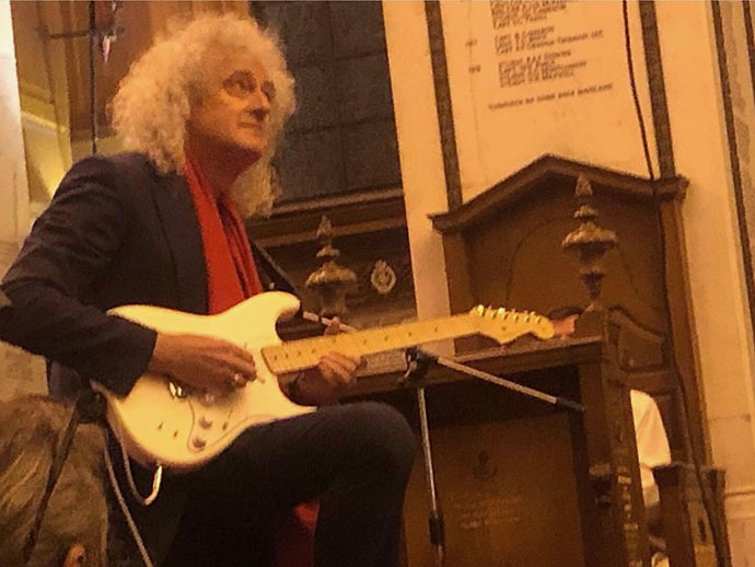 Brian May plays Sandhurst Chapel 18 Dec 2019