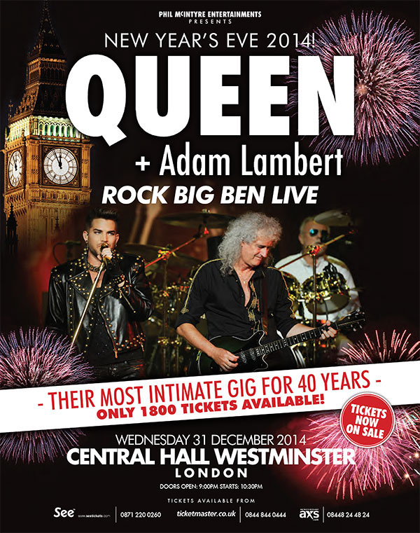 Queen + Adam Lambert Big Ben Live poster