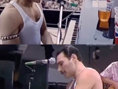 Live Aid compared with movie