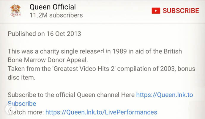 WWTLF Queen Youtube description