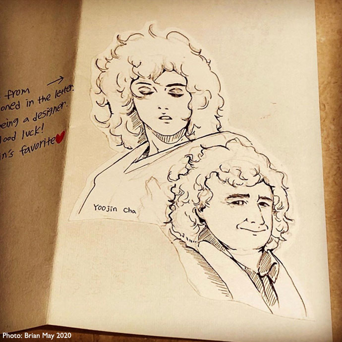 S Korea gifts - Brian and Roger drawing