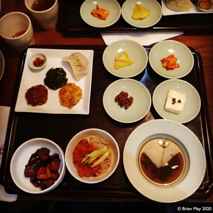 S Korea - table - first meal