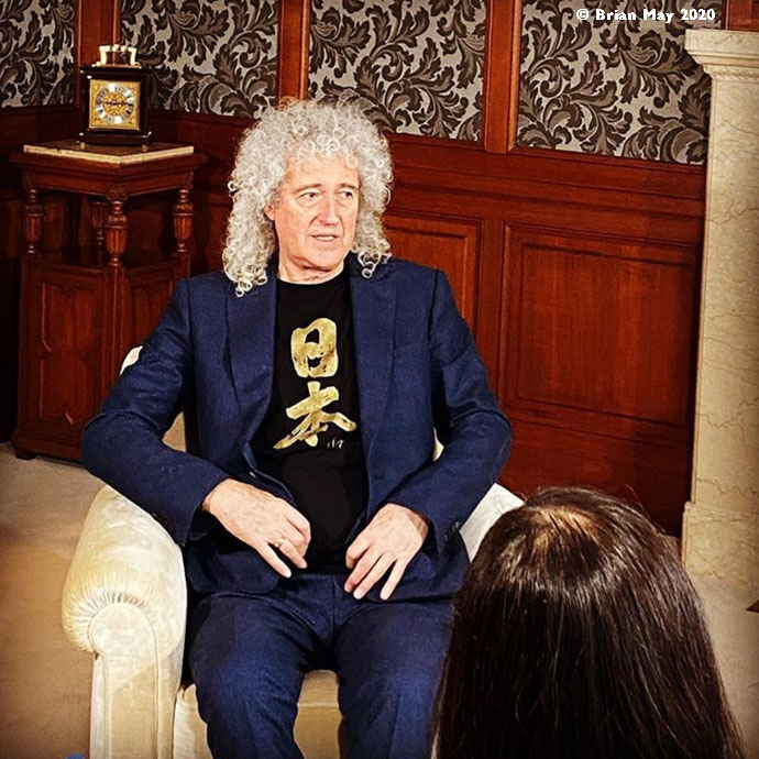 Bri seated for interview