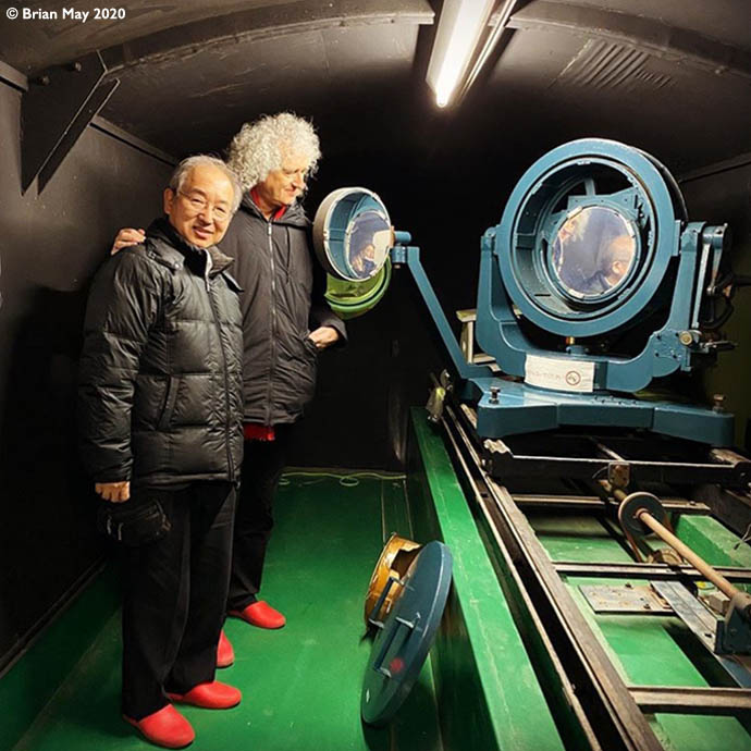 Bri and Prof Kazunari Shibata - Kwasan Observatory
