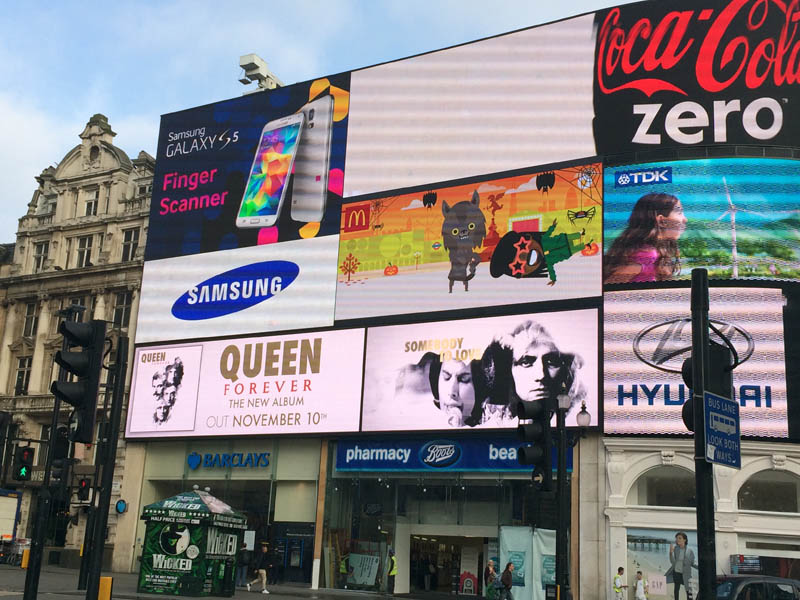 Queen Forever In Piccadilly Circus