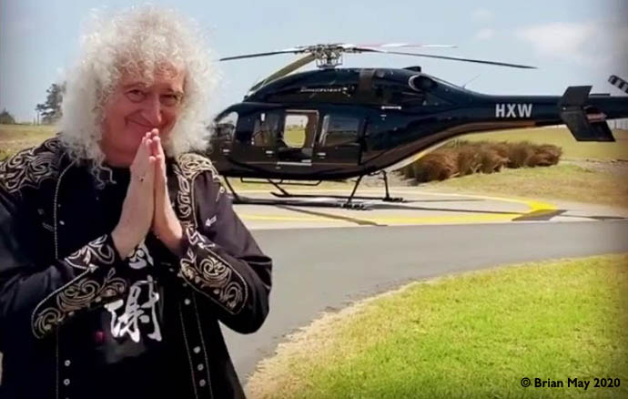 Brian May: New Zealand from the air - banner