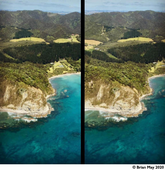New Zealand coast from the air - parallel