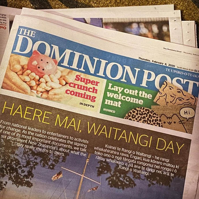 Dominion Post - front page