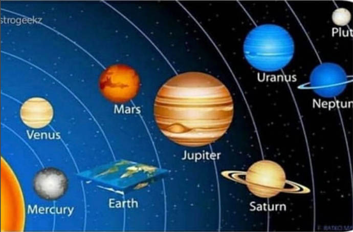 Planets and Flat Earth