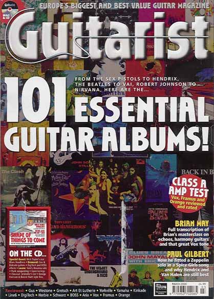 Guitarist Magazine March 2000 cover
