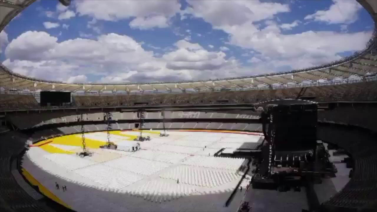 Optus Stadium from time-lapse by Steve Price