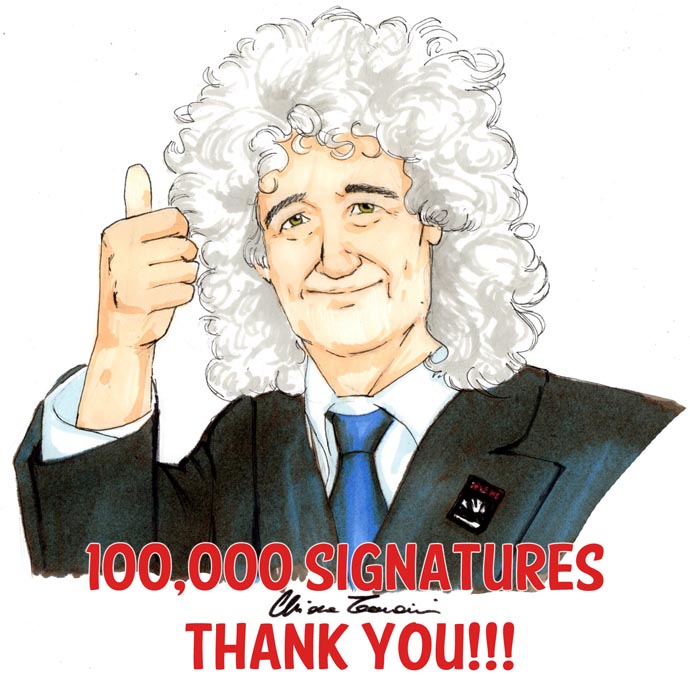 100,000 signatures - thank you