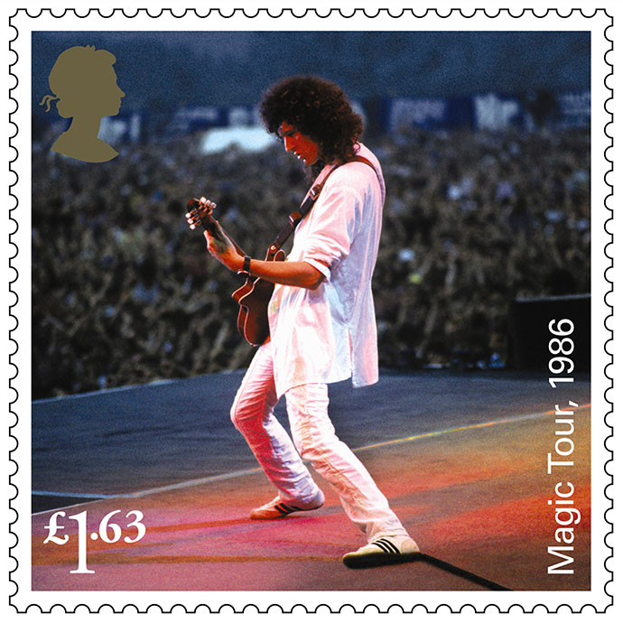 Brian May Magic Tour 1986 stamp"