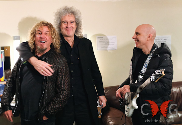 Bri and Chickenfoot backstage