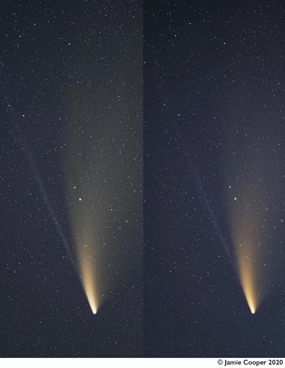 Comet NEOWISE by Jamie Cooper 19 July 2020 - cross-eyed