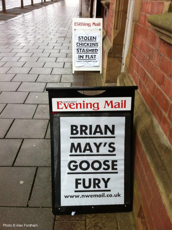 Evening Mail billboard