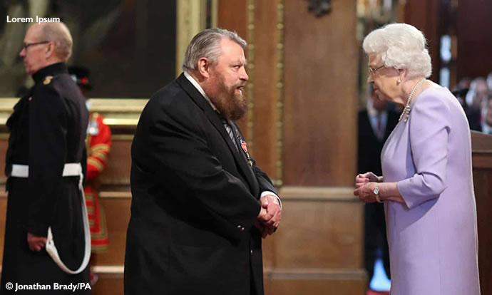 Brian Blessed and The Queen