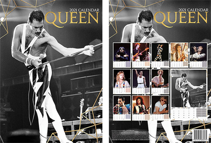 Official Queen 2021 Calendar - Record Collector's Edition