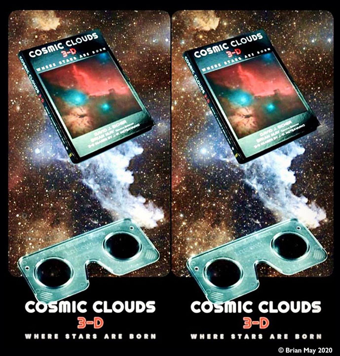 Cosmic Cluds 3-D - cross-eyed