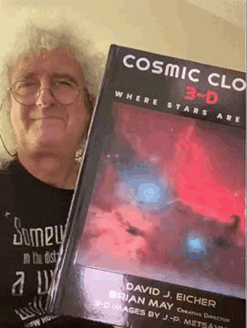Brian delighted with Cosmic Clouds 3-D