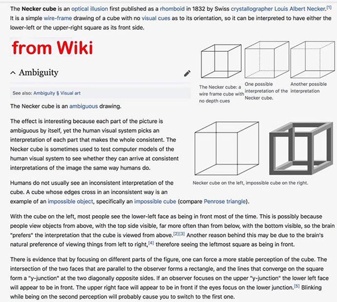 Necker Cube from Wiki