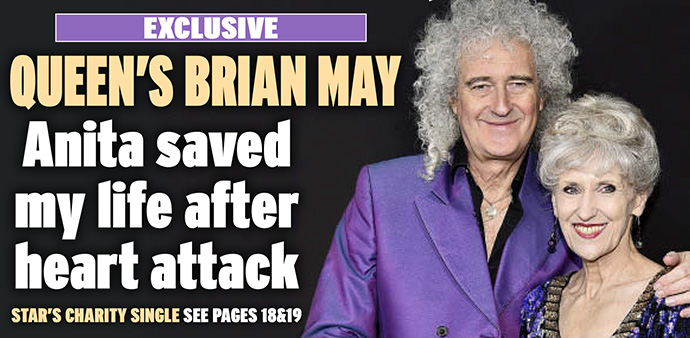 Brian and Anita - Daily Mail front page header