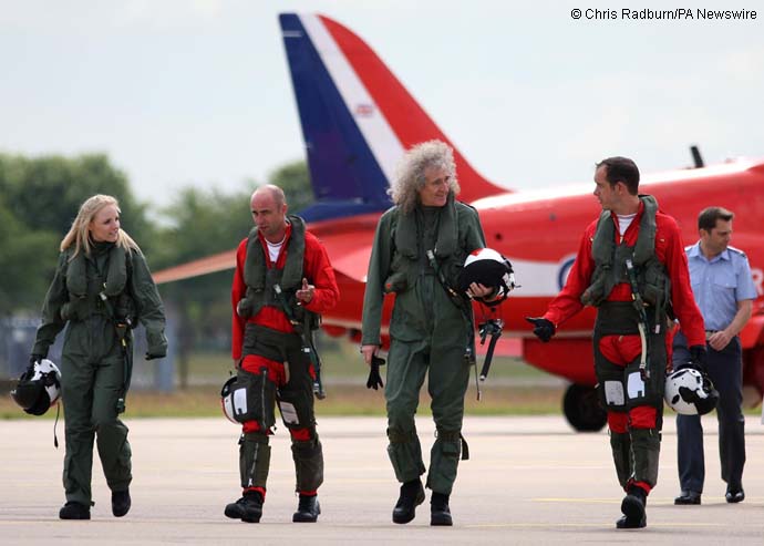 Bri and Kerry with Red arrows