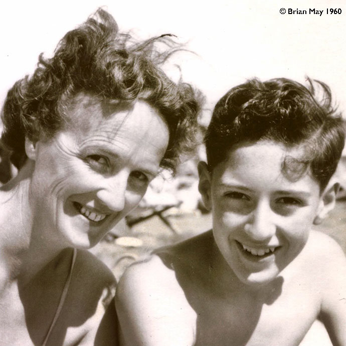Brian and his mother Sidmouth 1960