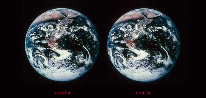 Earth from Space - stereo