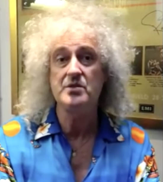 Brian May sends MPT message to Hard Rock Cafes 2013