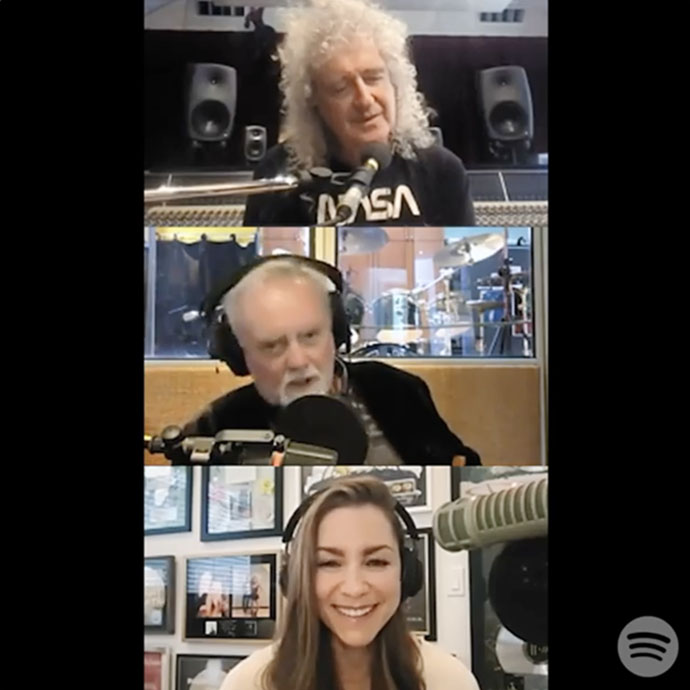 Brian May, Roger Taylor and Allison Hagendorf