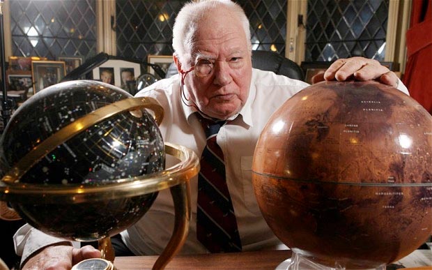 Sir Patrick with globes