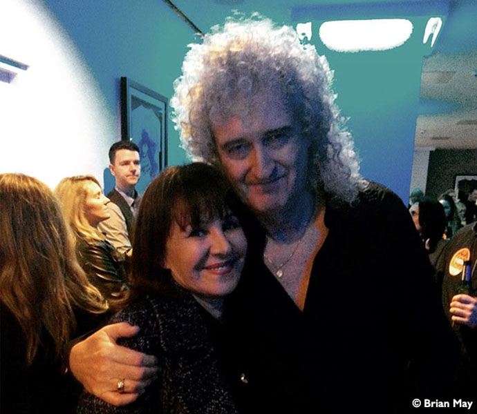 DAME Arlene Phillips and Brian May