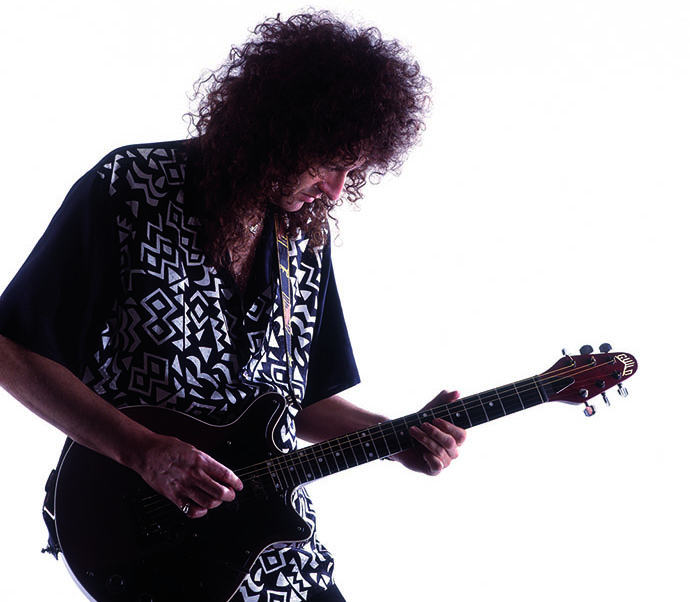 Brian May with guitar - by Richard Gray (c) Duck Productions - crop