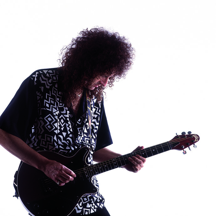 Brian May with guitar - by Richard Gray (c) Duck Productions
