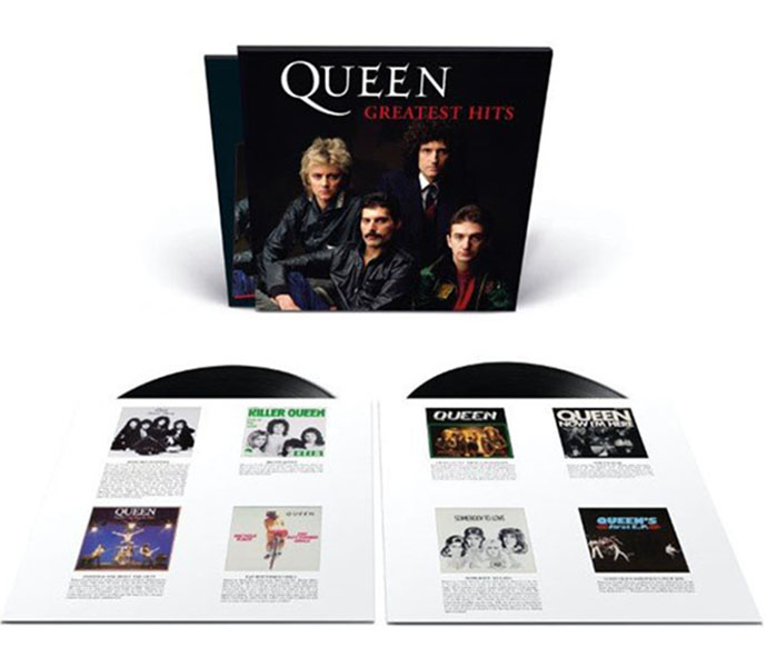 Queen Greatest Hits 2LP slipcase spread