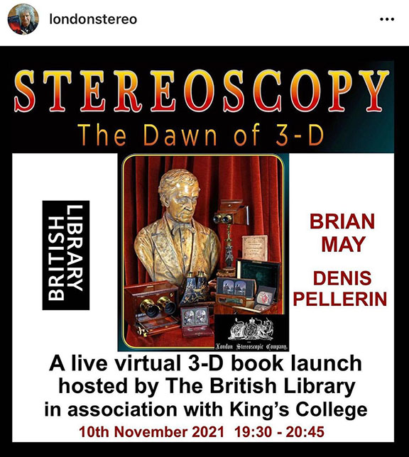 Stereoscopy online talk invitation