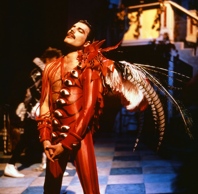 Freddie - It's A Hard Life - red leotard