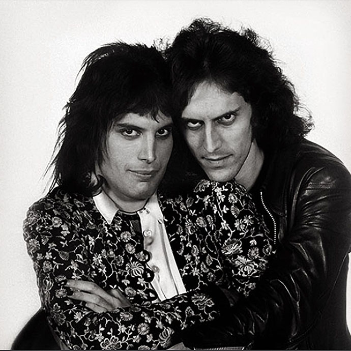 Freddie and Mick Rock