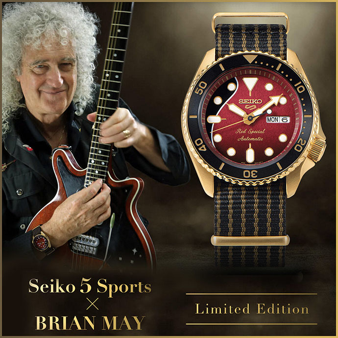 Brian May x Seiko Sports 5 Ltd Ed