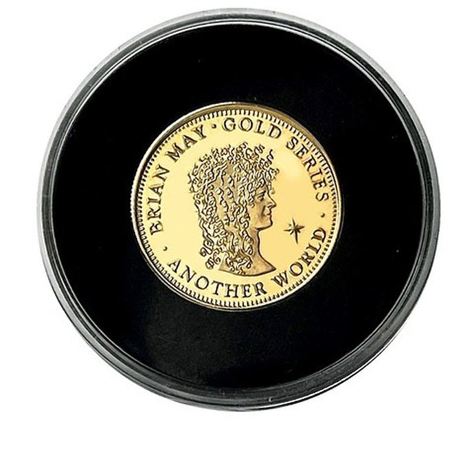 Another World Gold Sixpence - head 